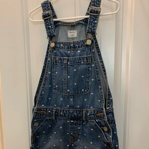 Girls Denim Shorts Overalls